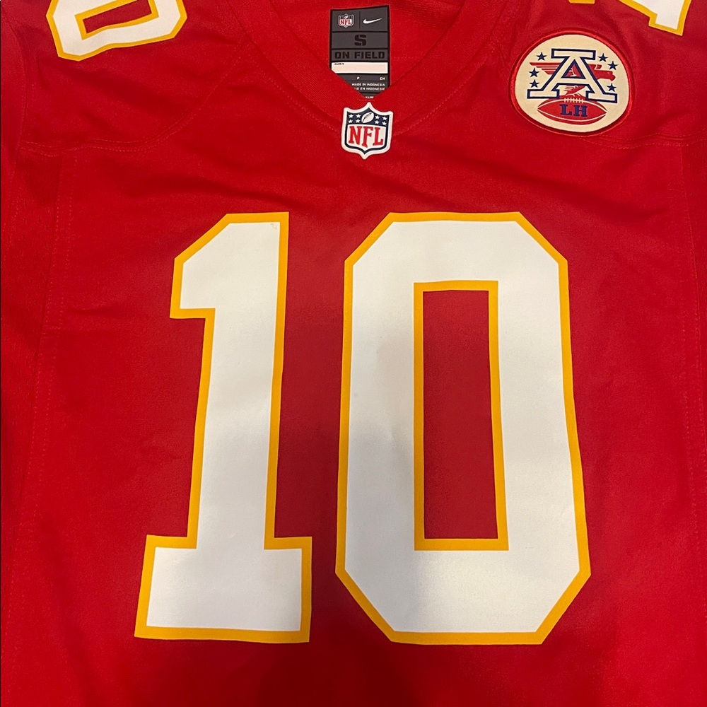 Nike Red NFL Jersey with Number 10 and Team Logo PACHECO - Picture 2 of 6